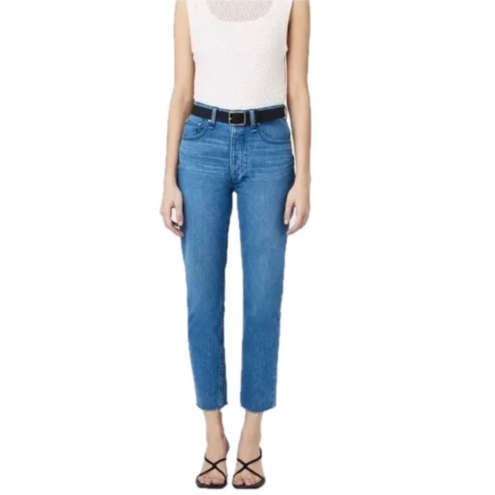 Rag & Bone Poppy Nina High-Rise Cigarette Leg Ankle Jean Frayed Hem Women 27 NEW
